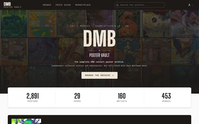 DMB Poster Vault screenshot